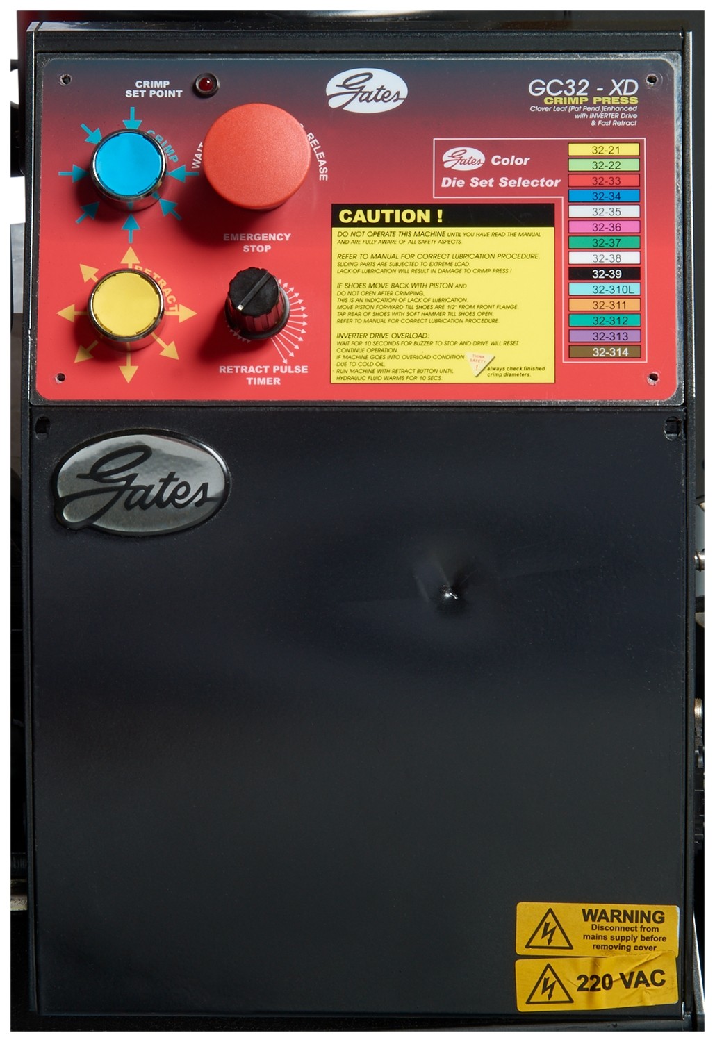 Gates 74827208 Control Box for GC32-XD Crimper