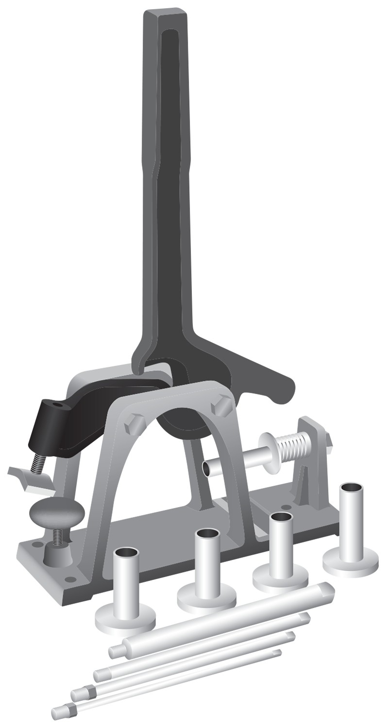 Gates 78050 Lock-On Tool - Hand-Operated Coupling Machine with Mandrels