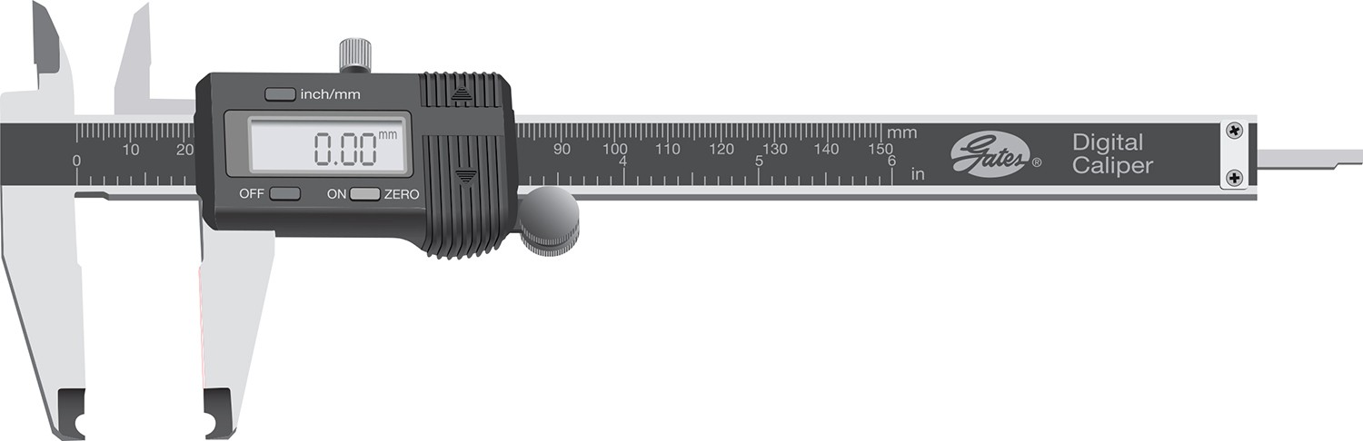 Gates 78241 Hydraulic Coupling Cabinet Parts - Digital Caliper 6"