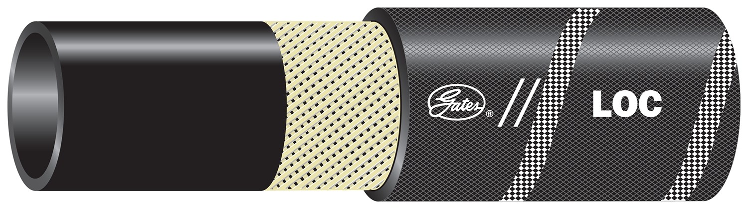 Gates 86691 LOC 1-Fiber Braid Lock-On Hose