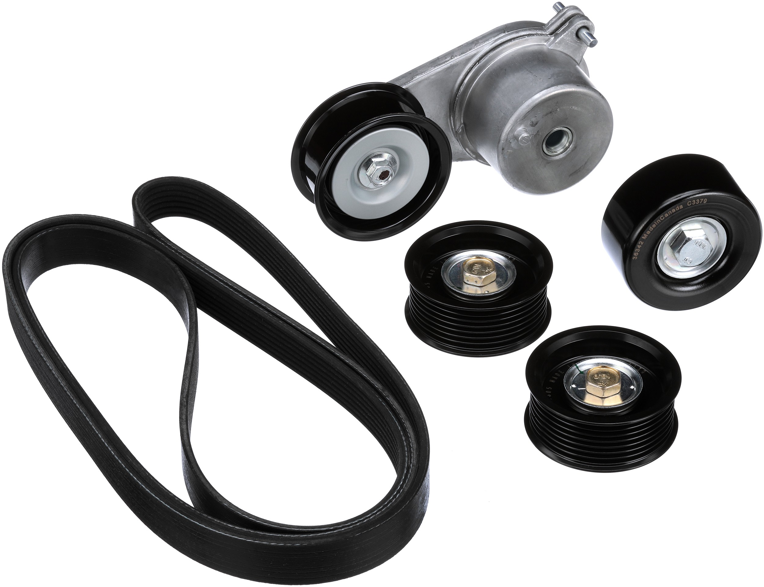 Gates 90K-39129B Complete Serpentine Belt Drive Component Kit