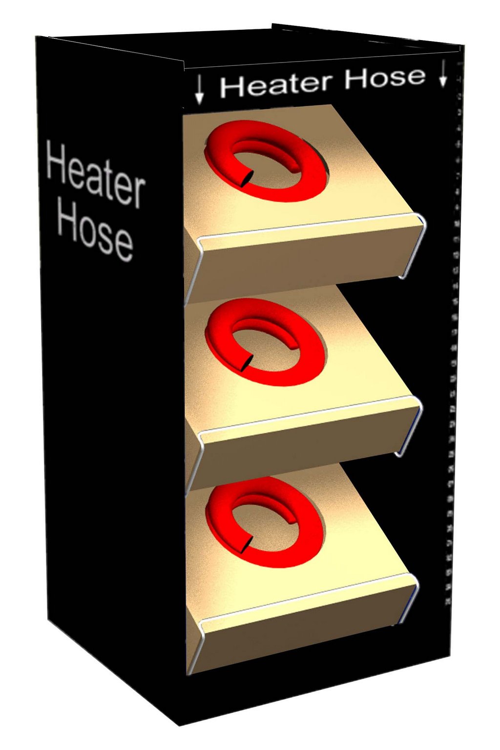 Gates 91160 Heater Hose Merchandiser (Bottom Section Display only) - Image 2