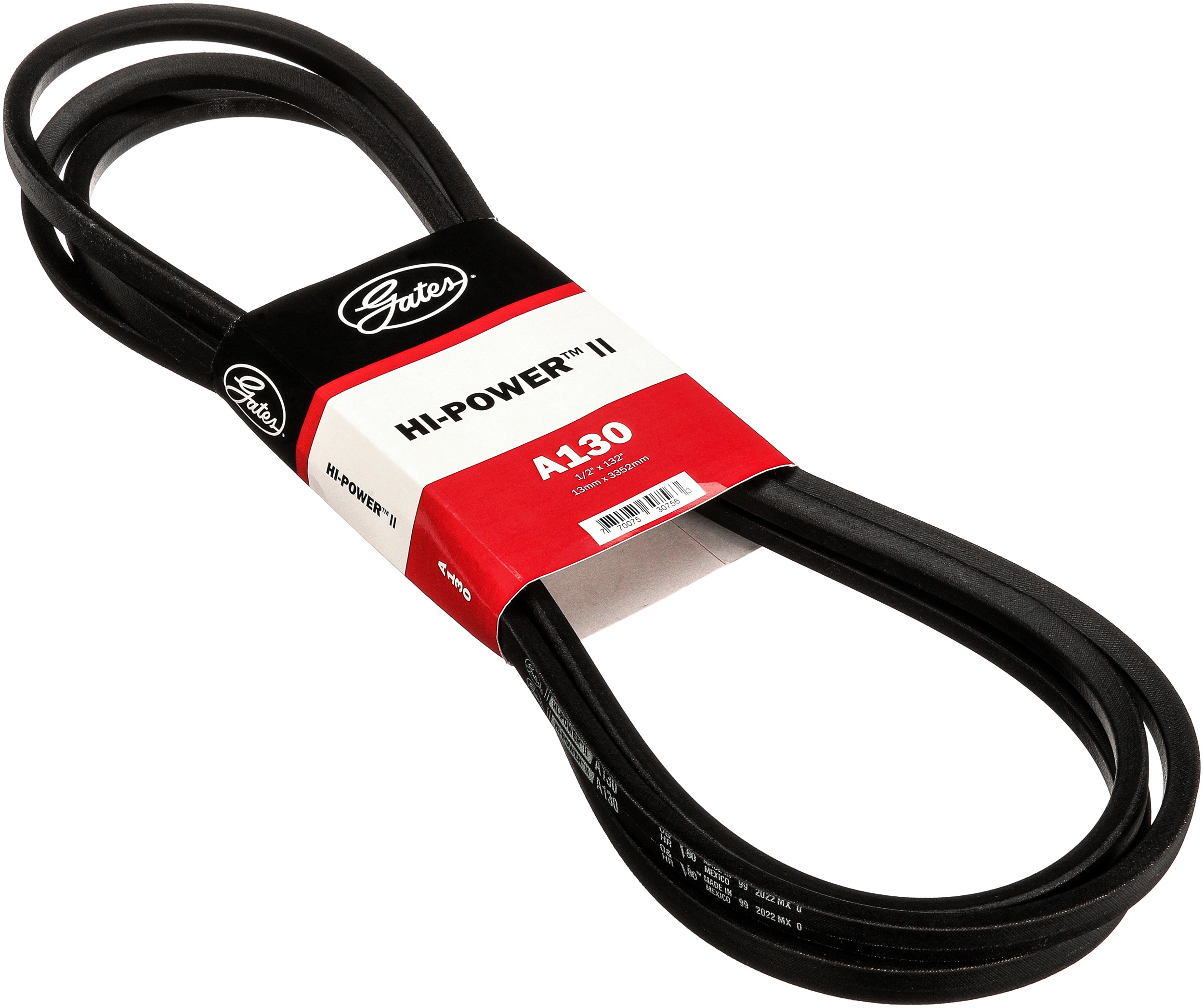 Gates A130 Hi-Power II Classical Section Wrapped V-Belt