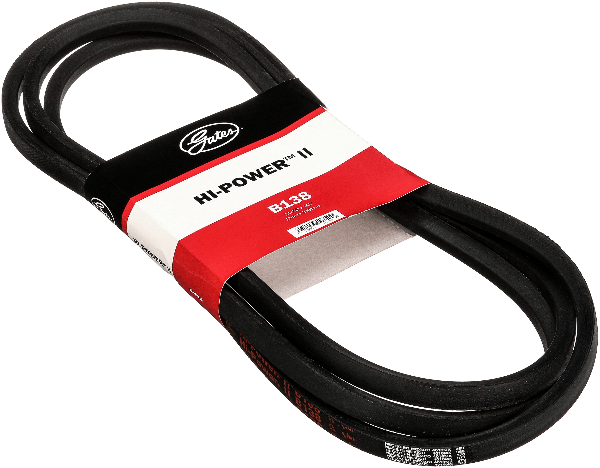 Gates B138 Hi-Power II Classical Section Wrapped V-Belt