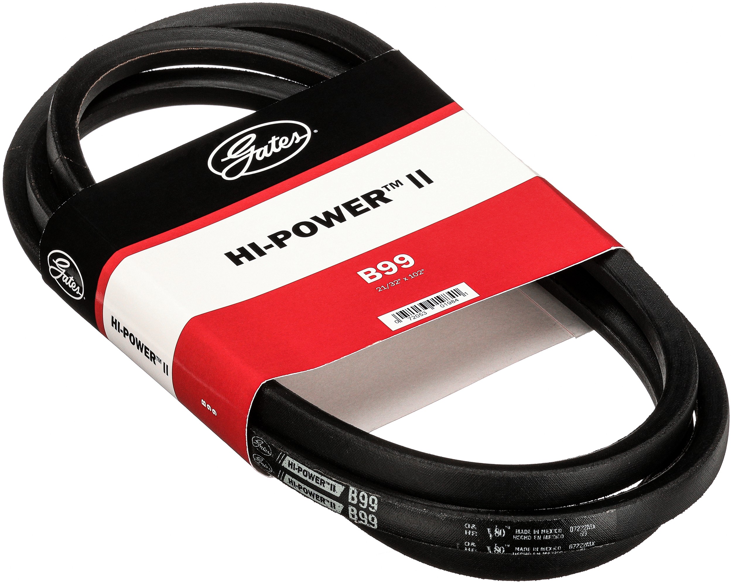 Gates B99 Hi-Power II Classical Section Wrapped V-Belt
