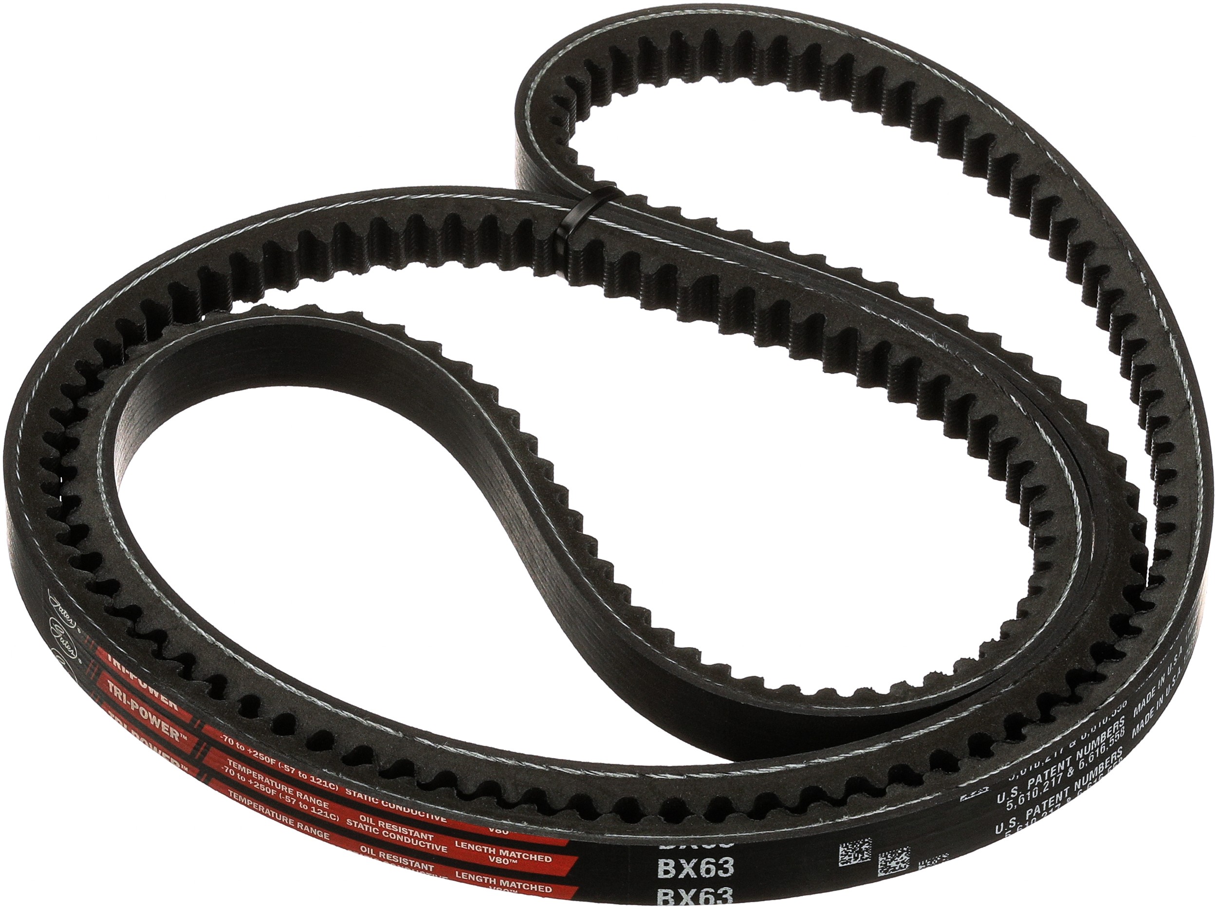 Gates BX63 Tri-Power Classical Section Molded Notch V-Belt - Image 3