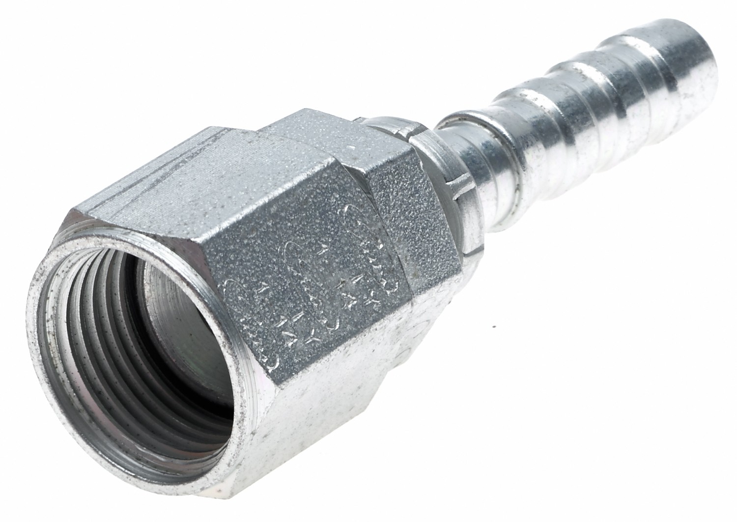 Gates G17210-0404 Dual Seat Female JIC 37/SAE 45 Flare Swivel (Stainless Steel Braid)