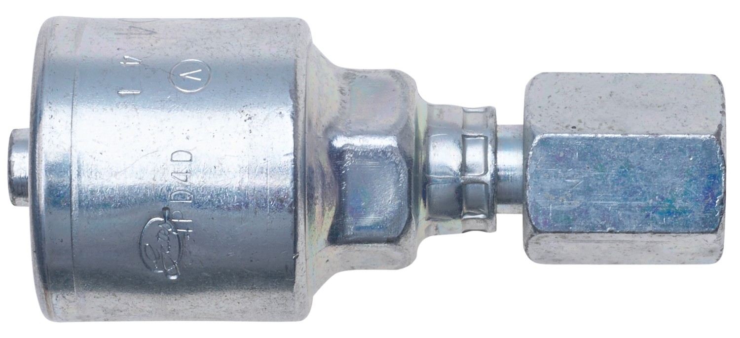 Gates G25170-0404T Female JIC 37 Flare Swivel - TuffCoat Xtreme Plating (MegaCrimp) - Image 2