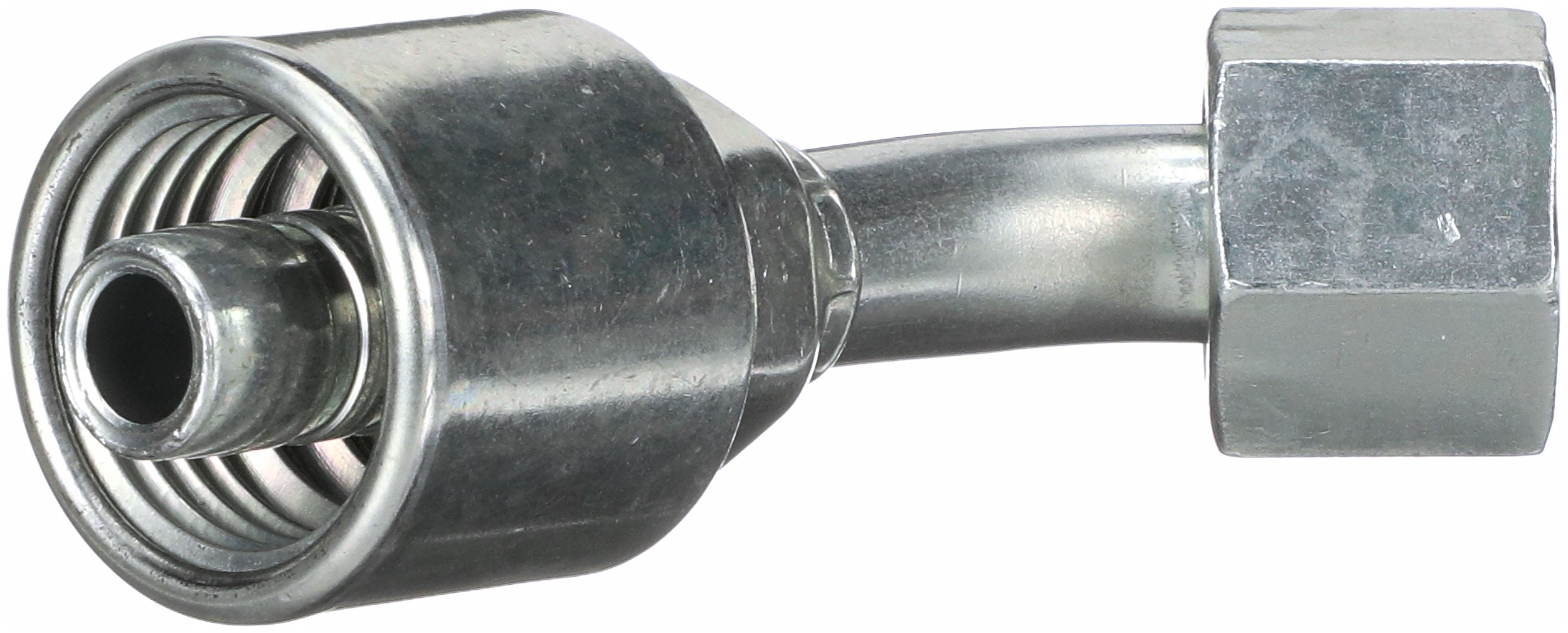 Gates G252350608 Female Flat-Face O-Ring Swivel - 45 Bent Tube (MegaCrimp)