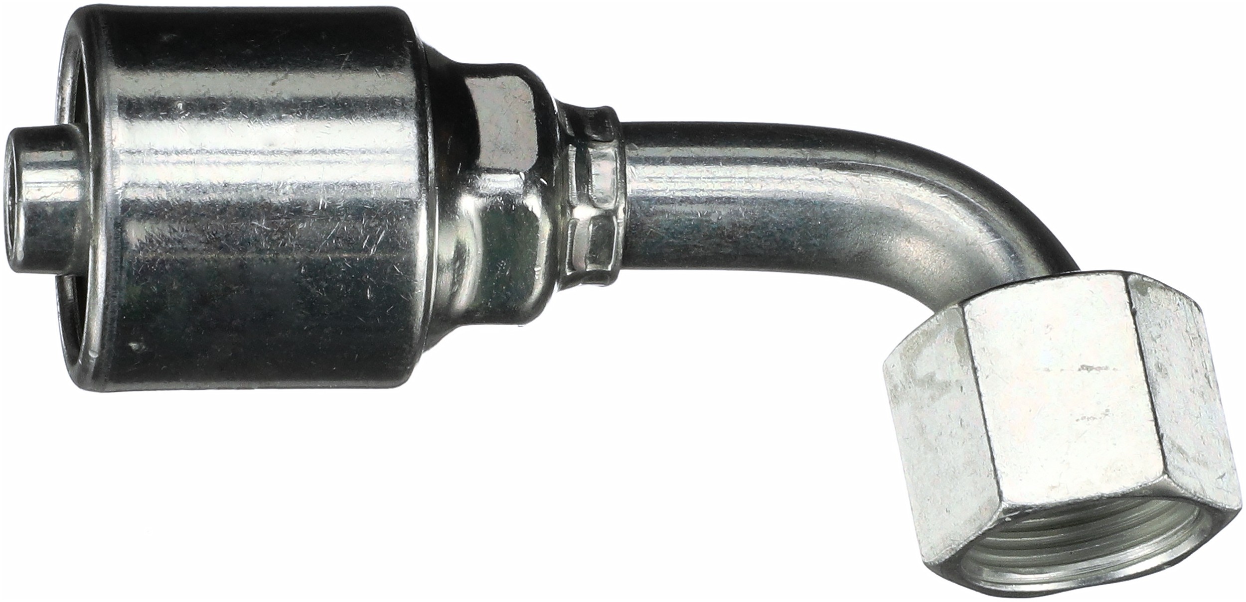 Gates G252410606 Female Flat-Face O-Ring Swivel - 90 Bent Tube (MegaCrimp)
