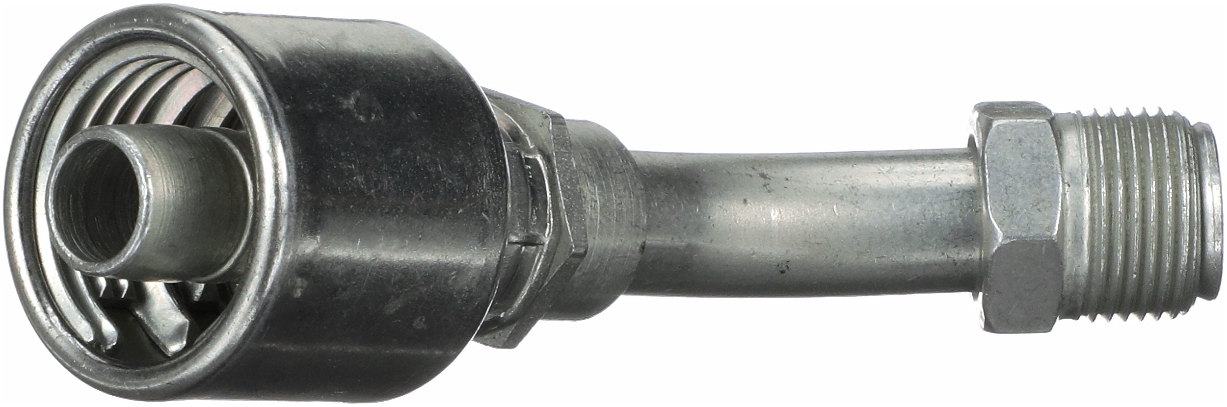 Gates G255020607 SAE Male Inverted Swivel - 45 Bent Tube (MegaCrimp)