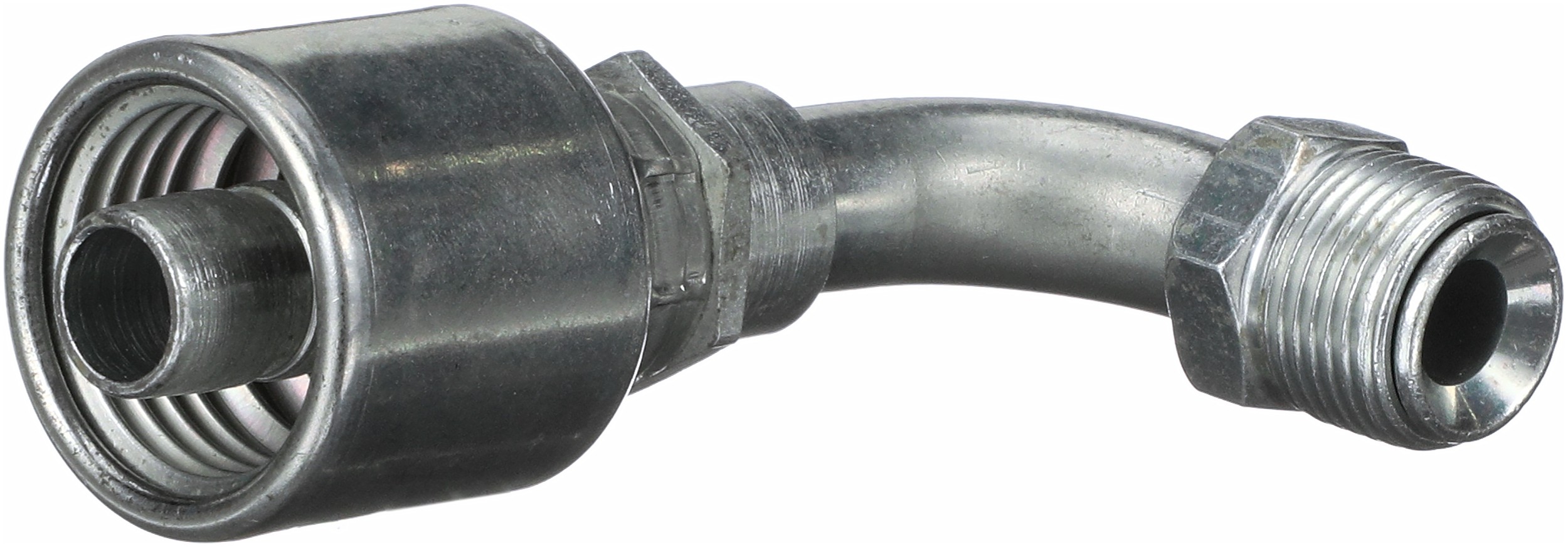 Gates G255040605 SAE Male Inverted Swivel - 90 Bent Tube (MegaCrimp)