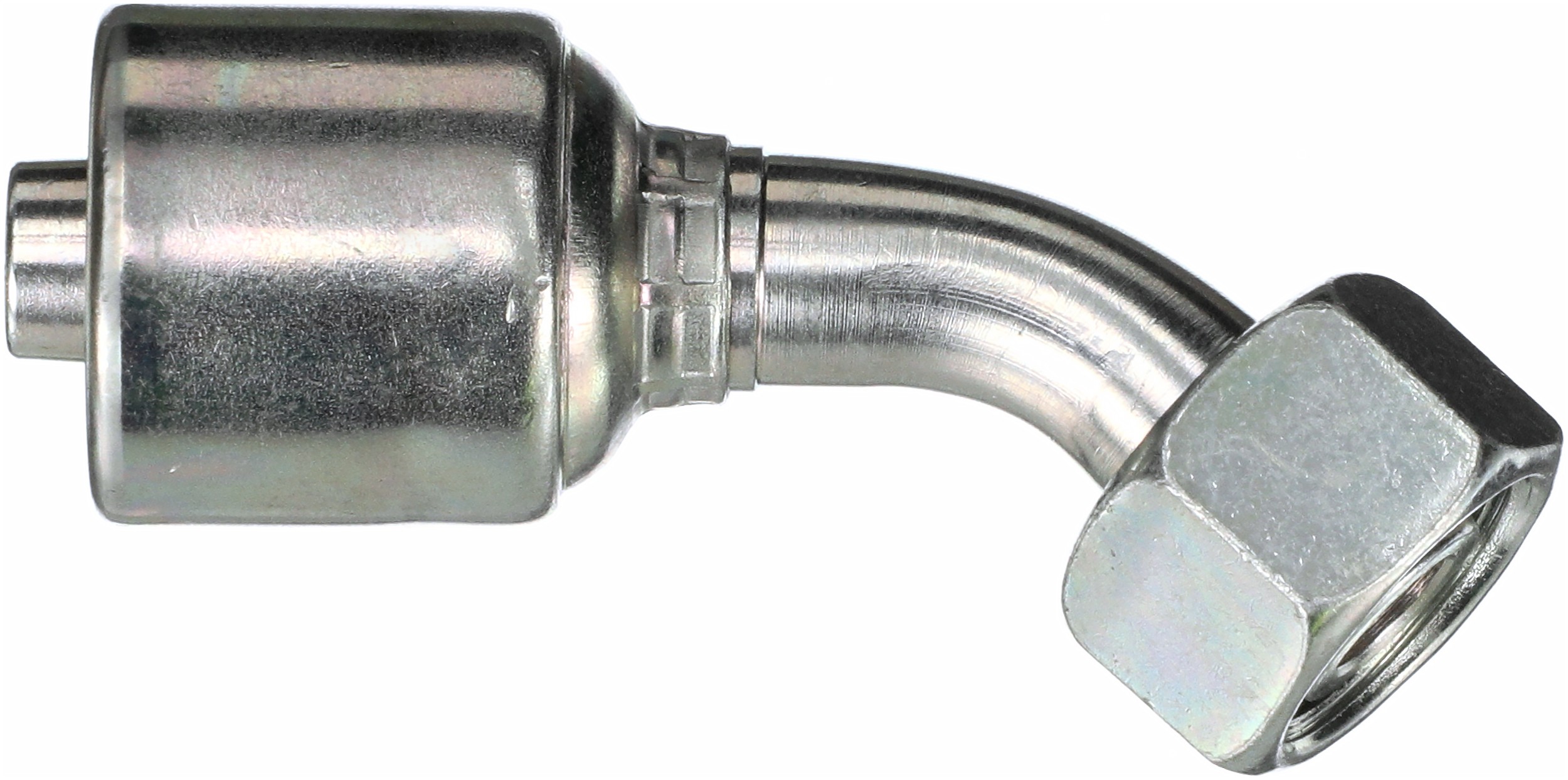 Gates G256500410 Female DIN 24 Cone Swivel - Light Series with O-Ring - 45 Bent Tube (MegaCrimp) - Image 2