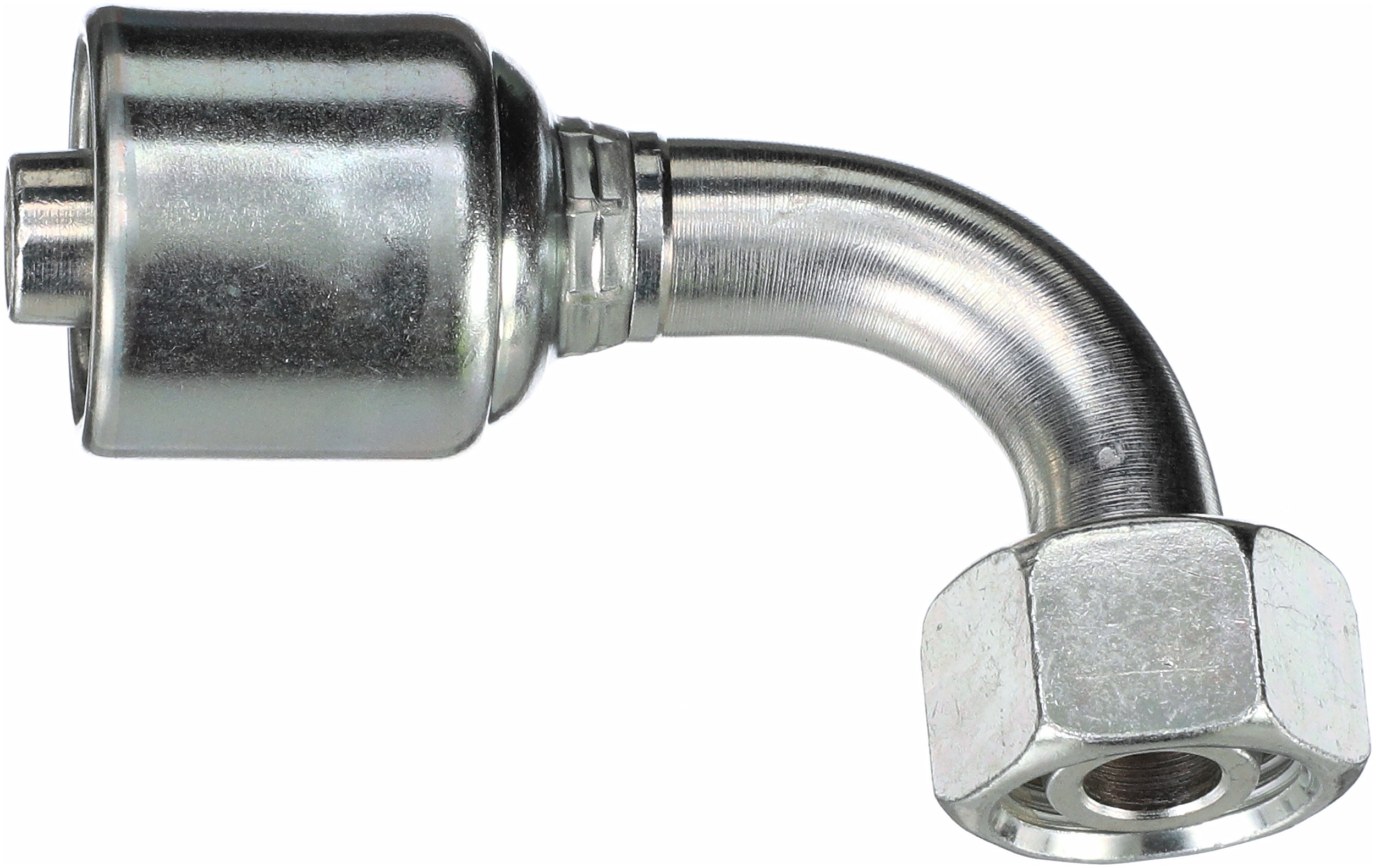 Gates G256550612 Female DIN 24 Cone Swivel - Light Series with O-Ring - 90 Bent Tube (MegaCrimp)
