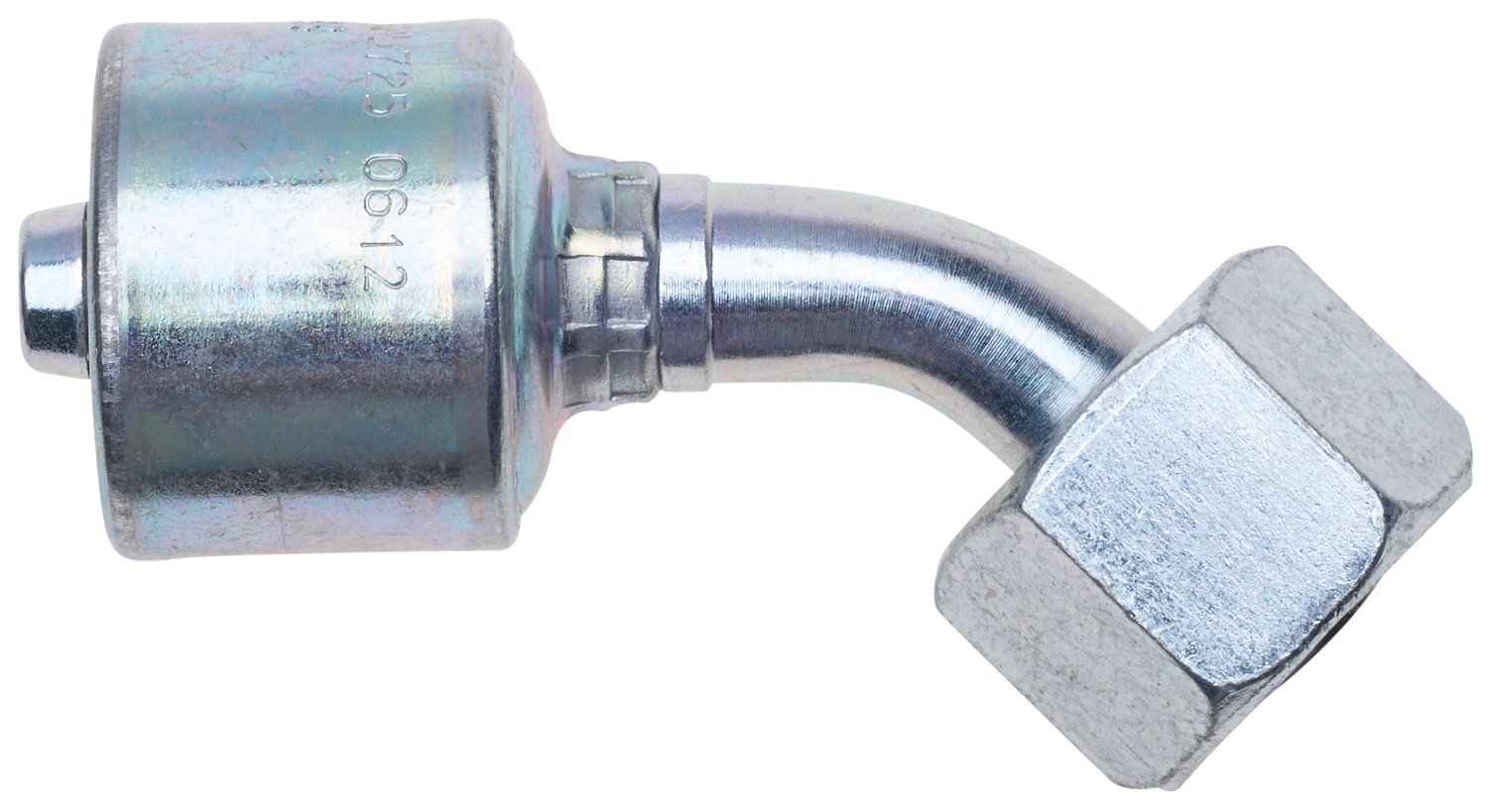 Gates G257250816 Female DIN 24 Cone Swivel - Heavy Series with O-Ring - 45 Bent Tube (MegaCrimp) - Image 2