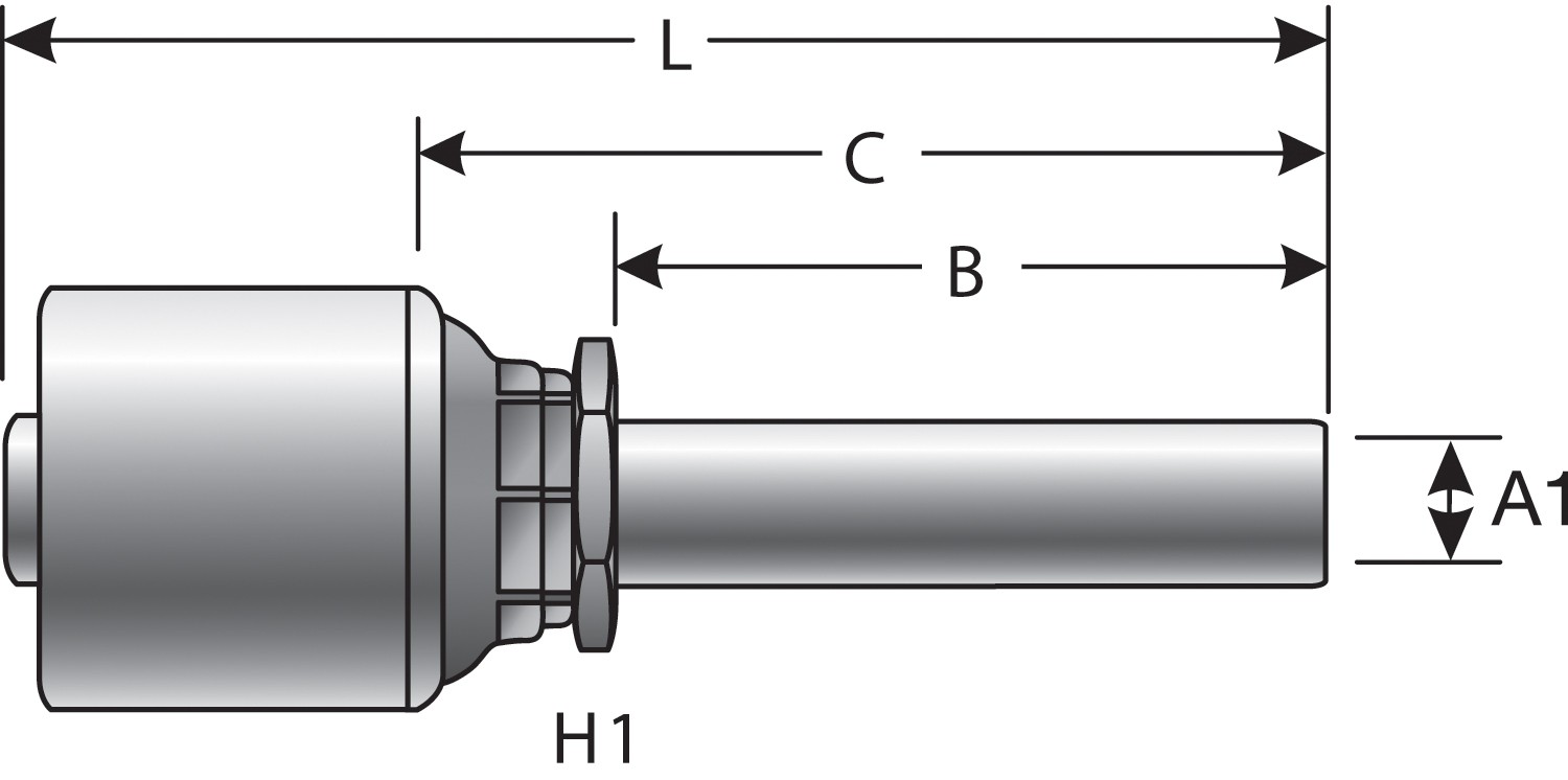Gates G25750-0612 Metric Light Stand Pipe (MegaCrimp) - Image 3