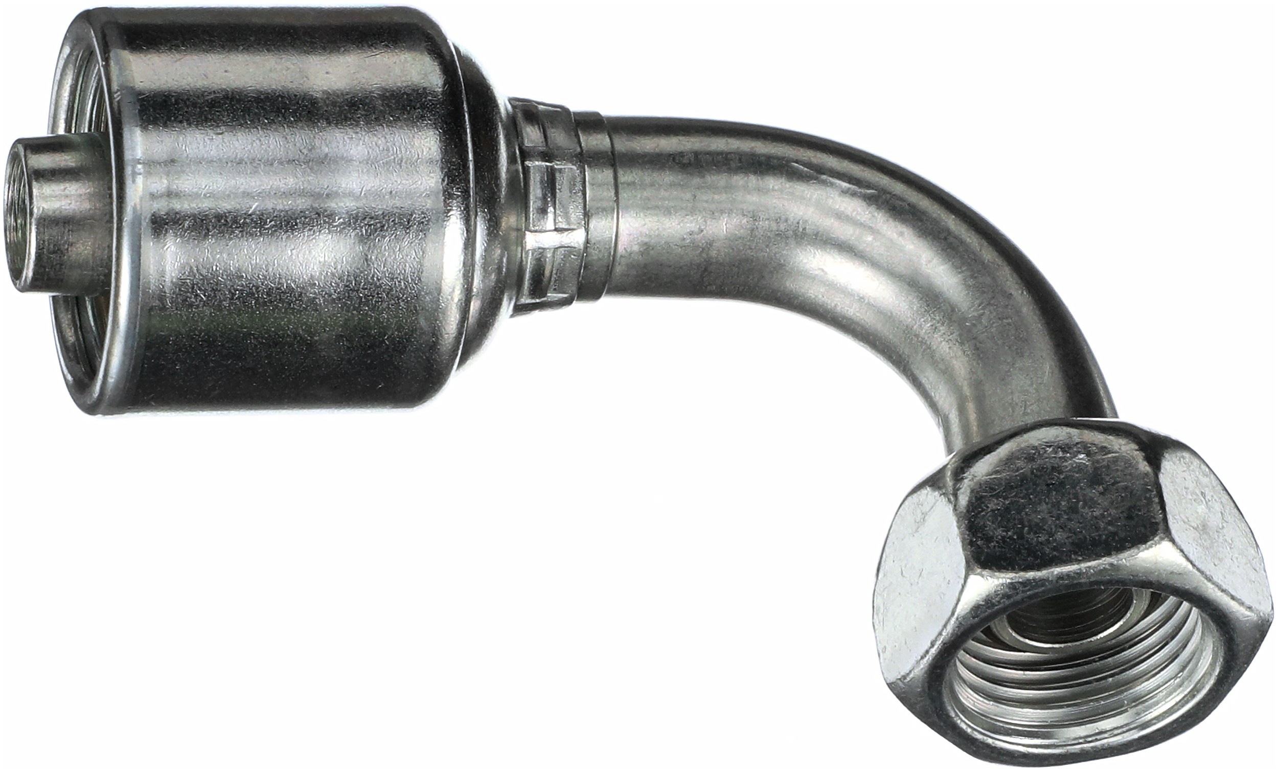 Gates G258320404 Female British Standard Parallel Pipe O-Ring Swivel - 90 Bent Tube (MegaCrimp)