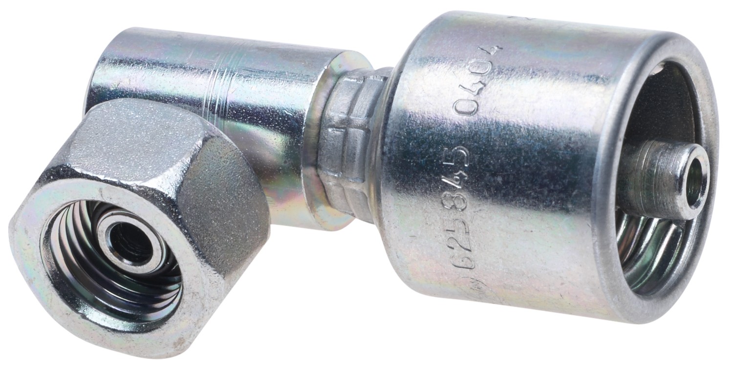 Gates G258450404 Female British Standard Parallel Pipe O-Ring Swivel - 90 Block (MegaCrimp) - Image 2