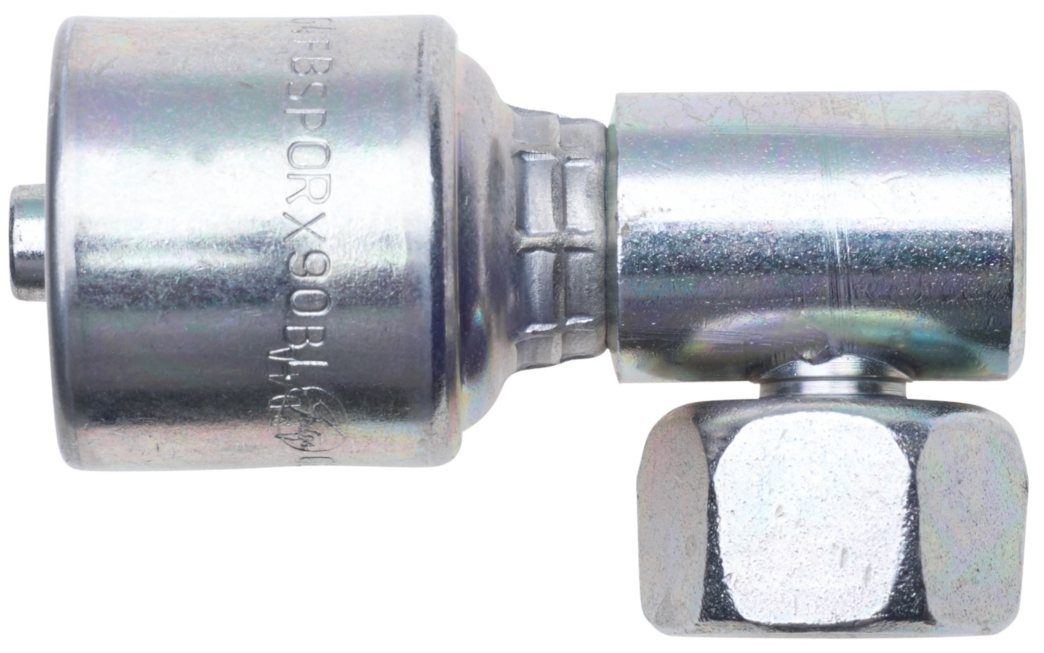 Gates G258450404 Female British Standard Parallel Pipe O-Ring Swivel - 90 Block (MegaCrimp) - Image 3