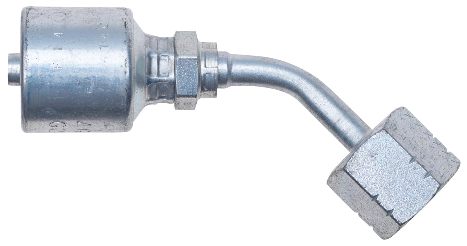 Gates G259110606 Female Komatsu Style Japanese Metric Swivel - 45 Bent Tube (MegaCrimp) - Image 2