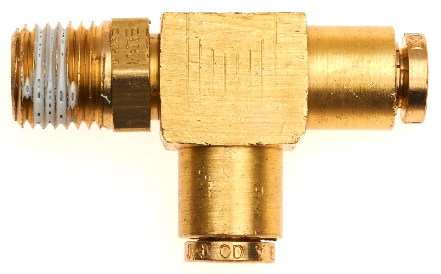 Gates G311400608 Air Brake Run Tee to Male Pipe Swivel (SureLok)