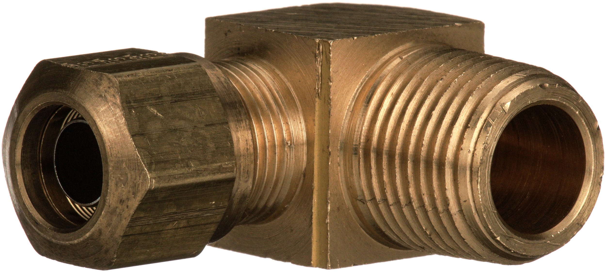 Gates G321040406 Air Brake to Male Pipe - 90 (Nylon Tubing Compression)