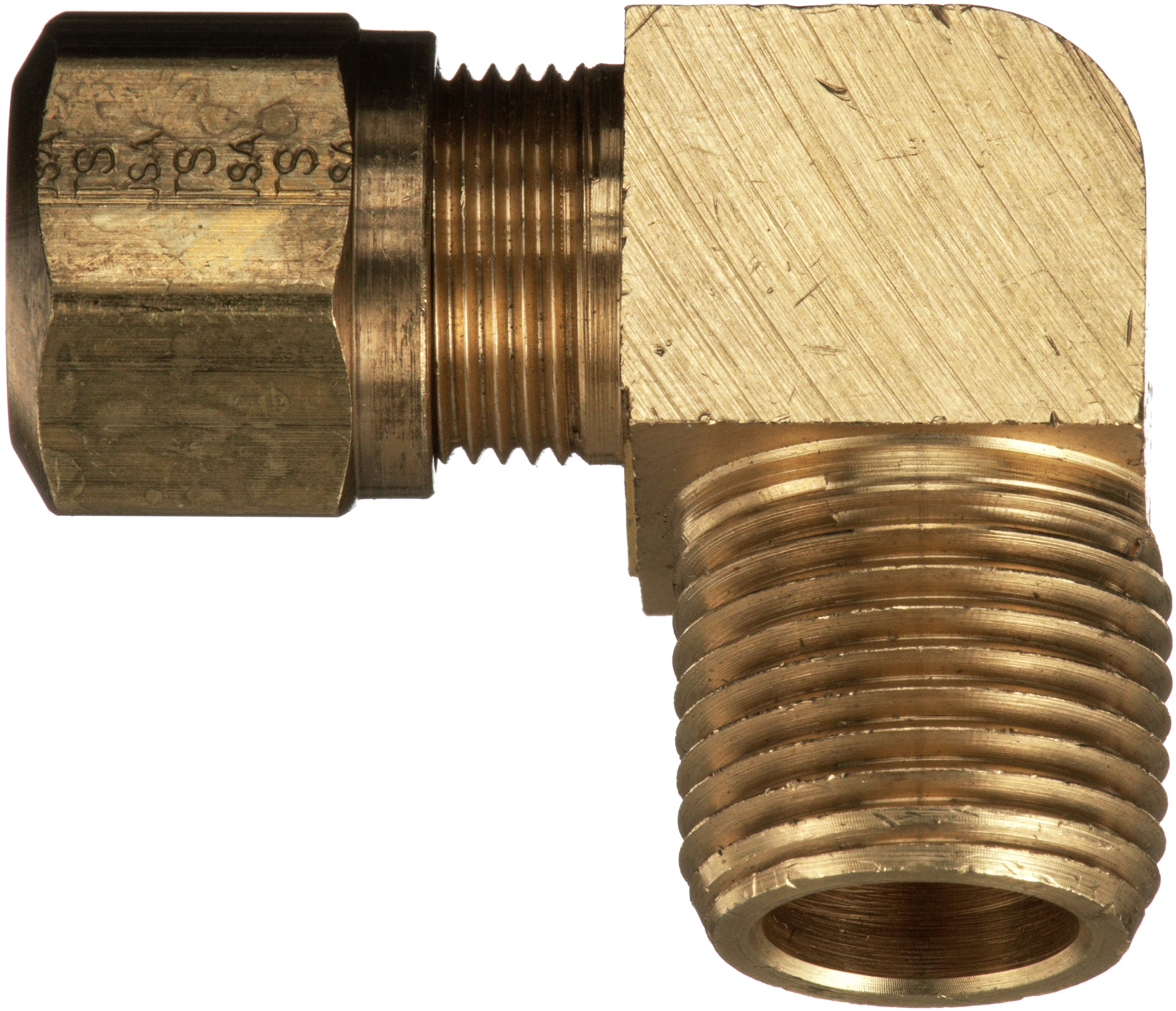 Gates G321040608 Air Brake to Male Pipe - 90 (Nylon Tubing Compression)