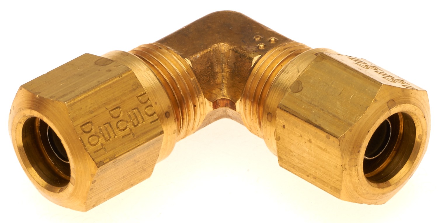 Gates G324040808 Air Brake Union - 90 (Nylon Tubing Compression)