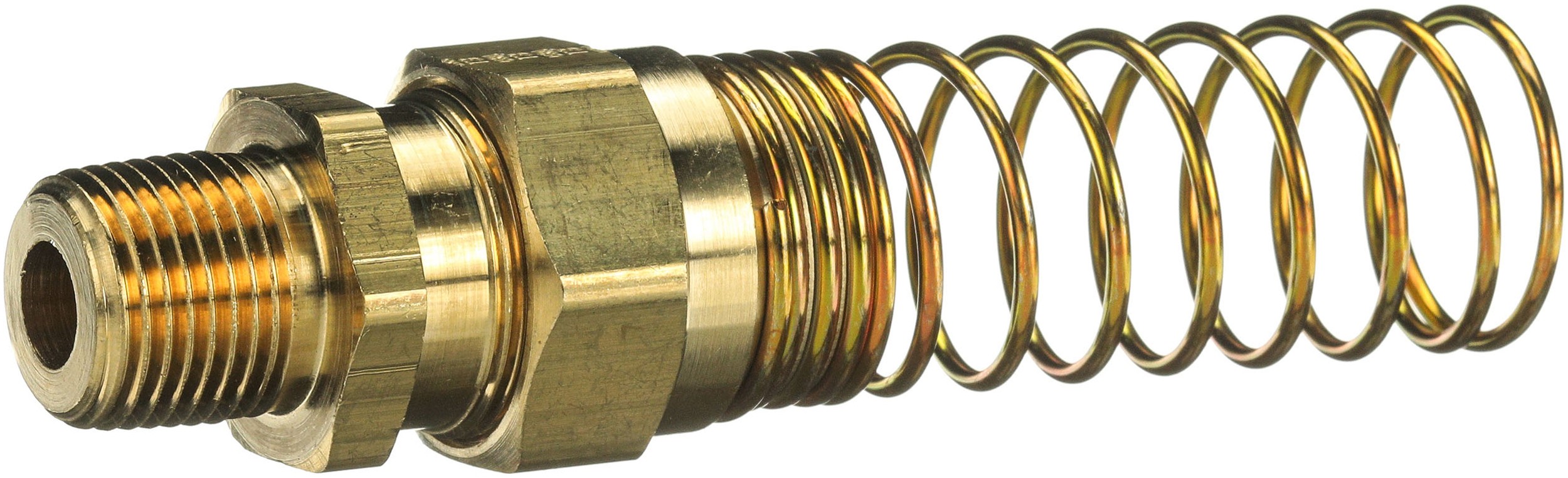 Gates G331100606 Air Brake to Male Pipe with Spring Guard Coupling for Rubber Hose