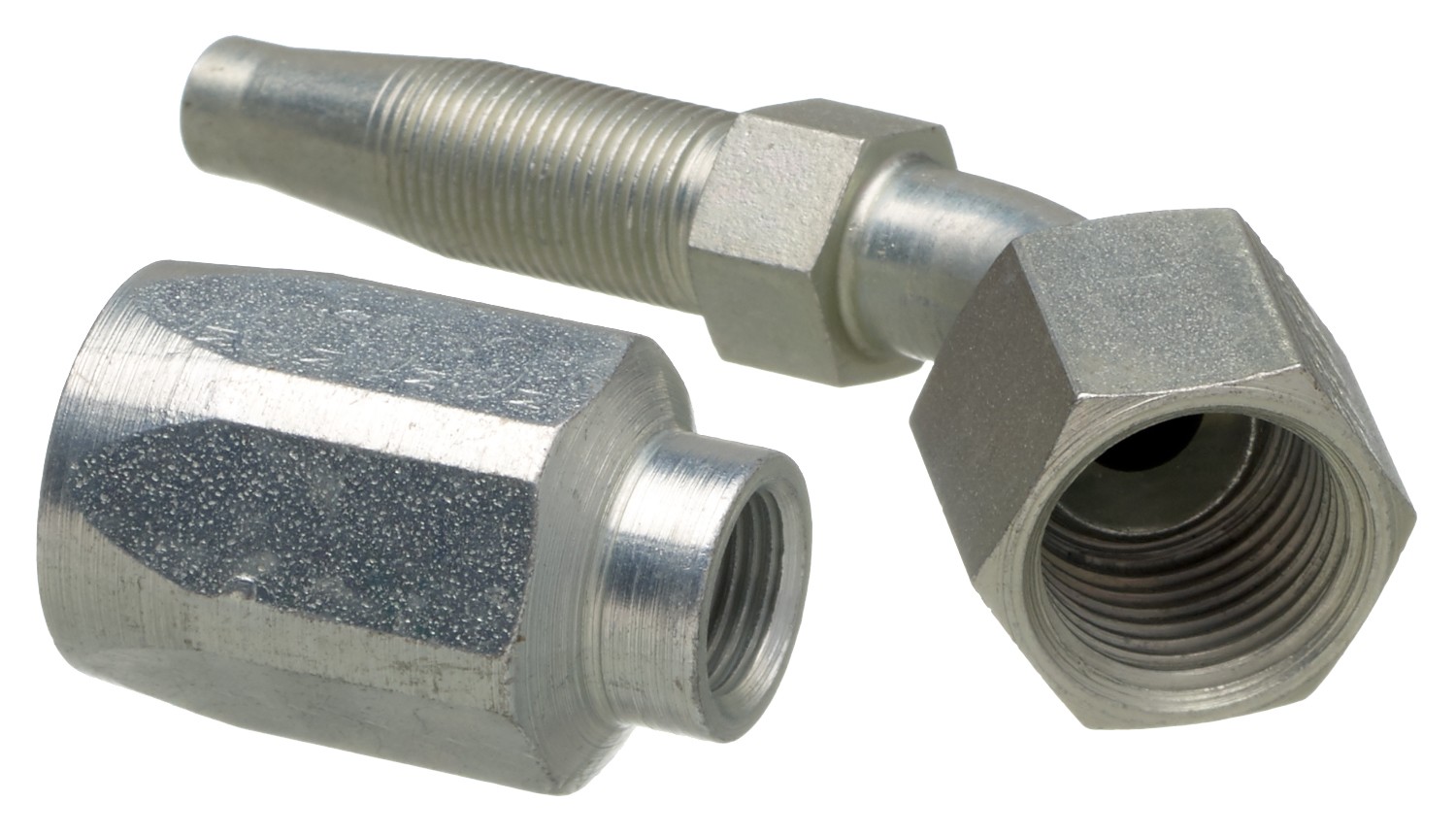 Gates G342020606 Female SAE 45 Flare Swivel - 45 Bent Tube - Steel (C5CXH, C5C, C5D & C5M Hose)