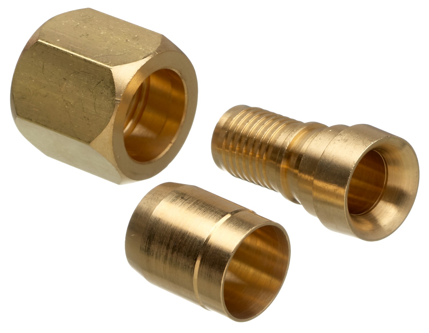 Gates G401700808B Dual Seat Female JIC 37/SAE 45 Flare Swivel - Brass (C14)