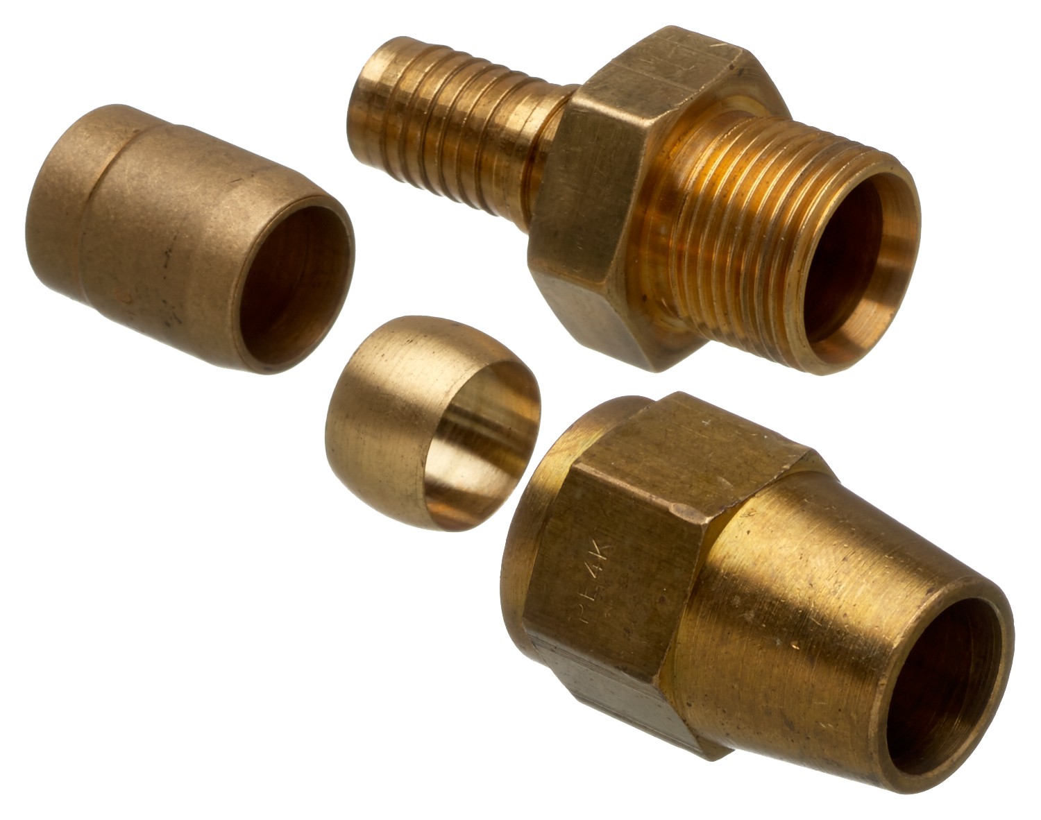 Gates G40461-1212B Straight Tube Assembly - Brass (C14)