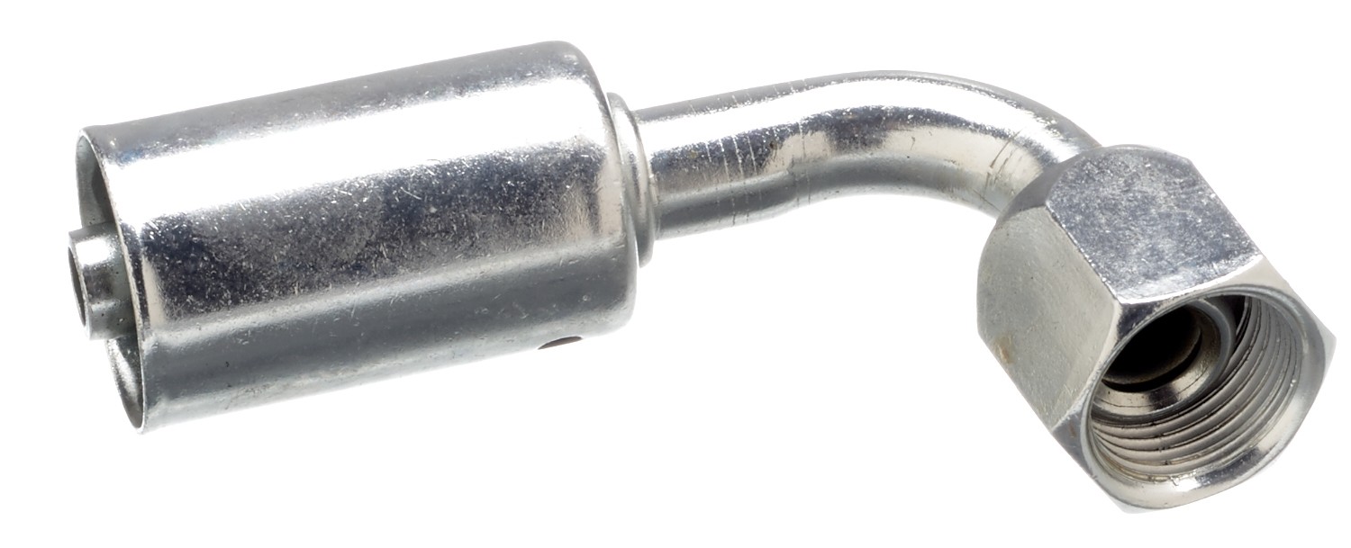 Gates G45205-1010S Female SAE 45 Flare Swivel - 90 Bent Tube - Steel (PolarSeal ACA) - Image 2
