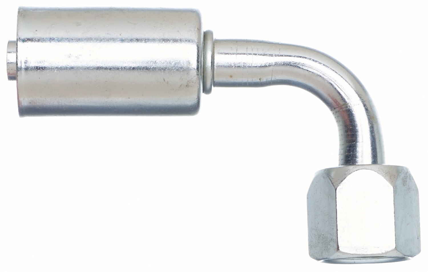 Gates G45205-1010S Female SAE 45 Flare Swivel - 90 Bent Tube - Steel (PolarSeal ACA)