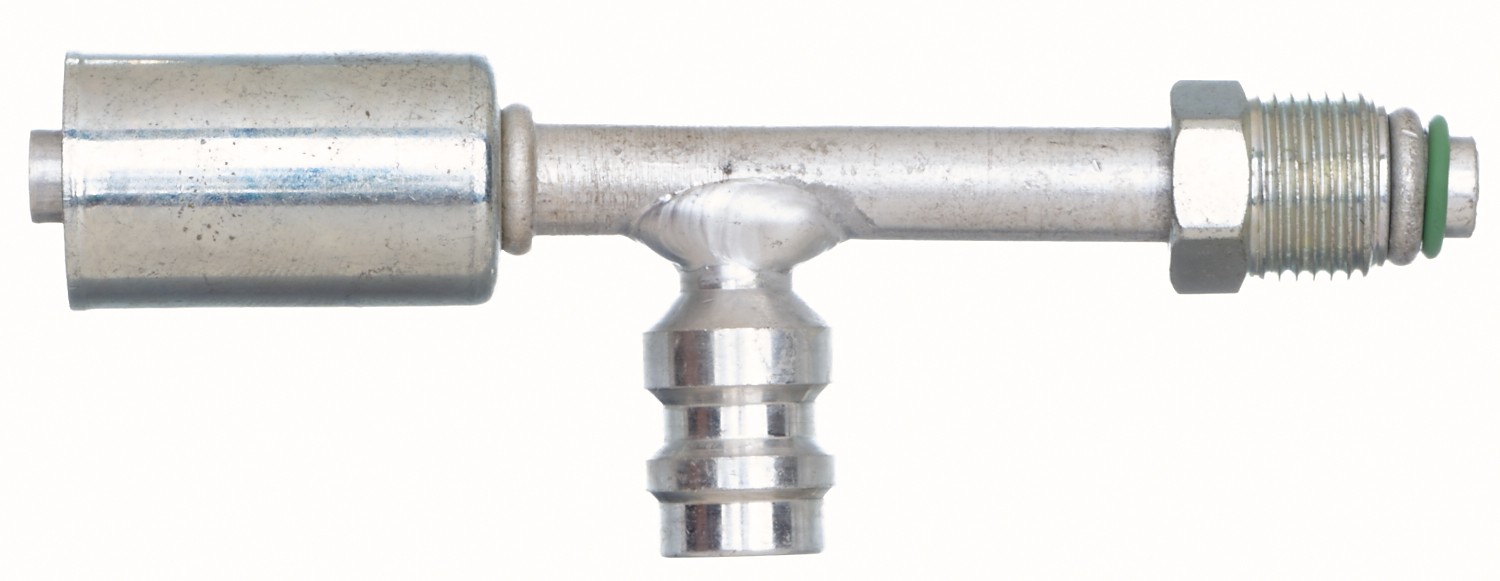 Gates G455801010 Male SAE Tube O-Ring Nut Swivel with R134a Svc Port-Aluminum (PolarSeal ACA) - Image 2