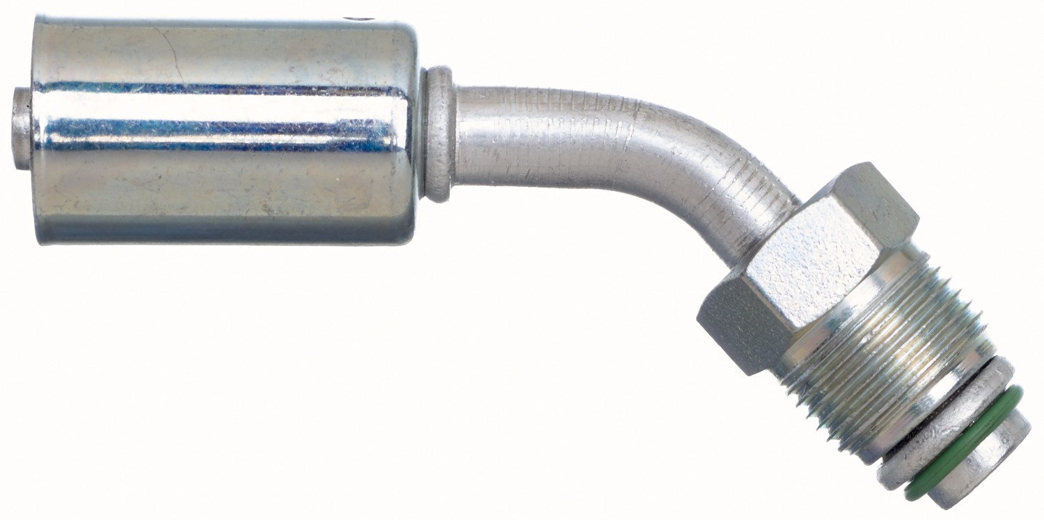 Gates G45584-0808 Male SAE Tube O-Ring Nut - 45 Bent Tube - Aluminum (PolarSeal ACA) - Image 2