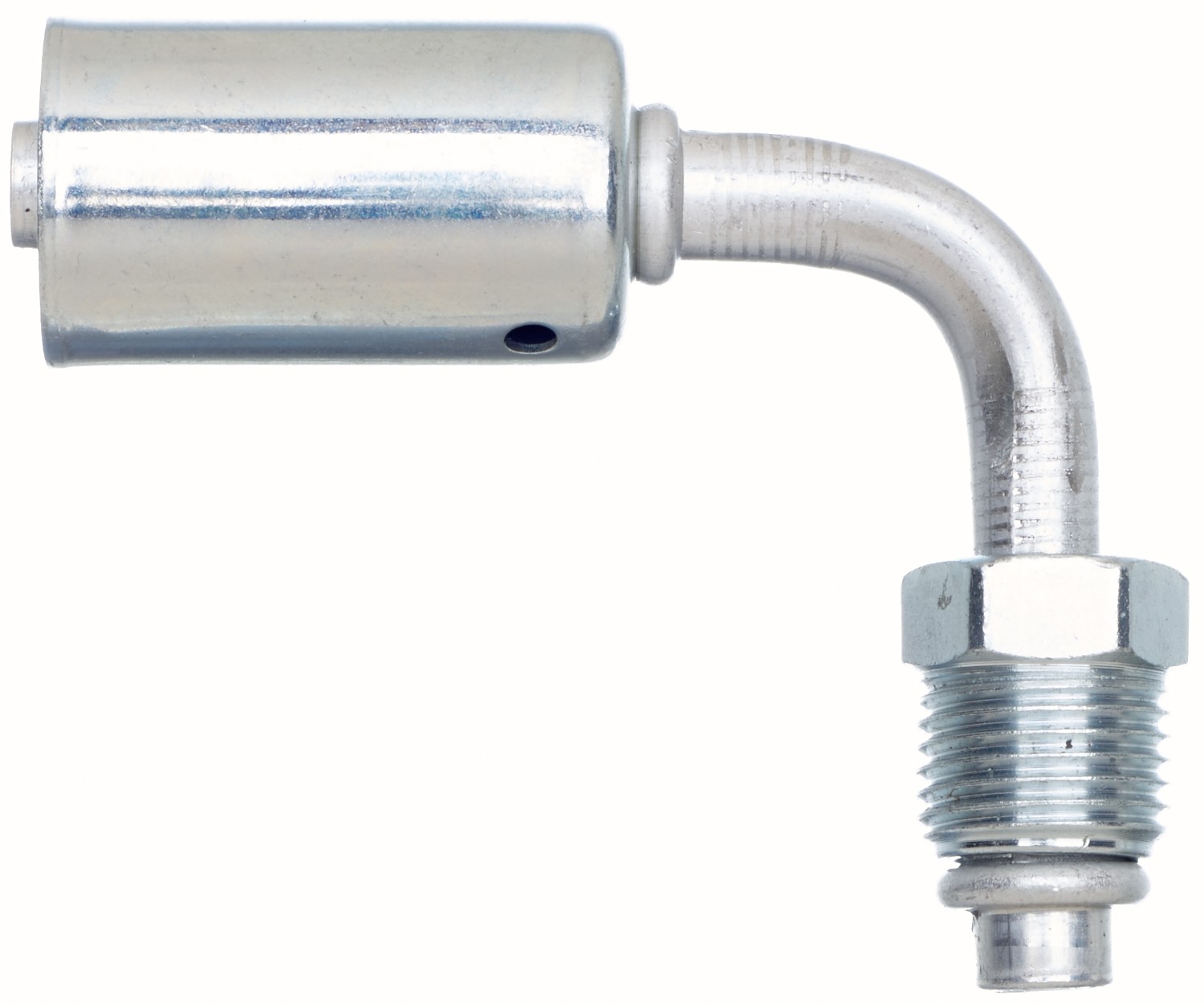 Gates G455851010 Male SAE Tube O-Ring Nut - 90 Bent Tube - Aluminum (PolarSeal ACA) - Image 2
