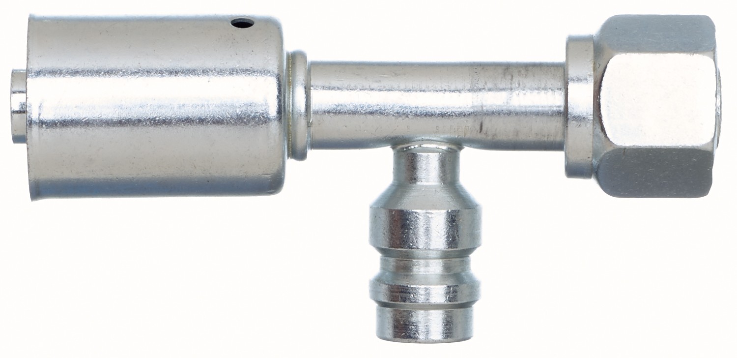 Gates G455880606 Female SAE Tube O-Ring Nut Swivel-R134a Service Port-Aluminum (PolarSeal ACA)