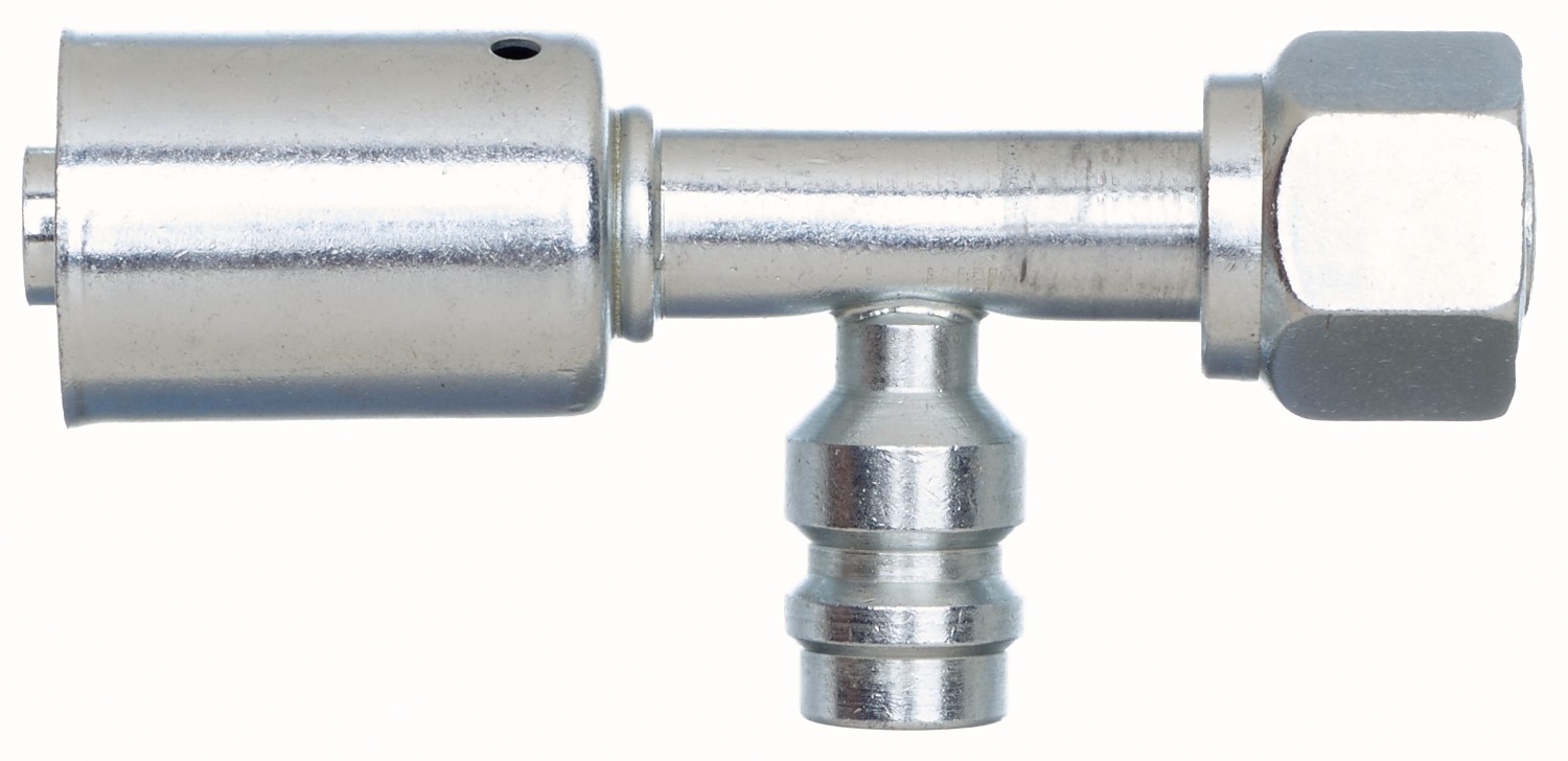 Gates G455880808S Female SAE Tube O-Ring Nut Swivel-R134a Svc Port-Steel (PolarSeal ACA)