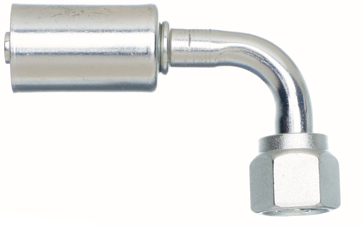 Gates G455921010 Female SAE Tube O-Ring Nut Swivel - 90 Bent Tube - Aluminum (PolarSeal ACA) - Image 3