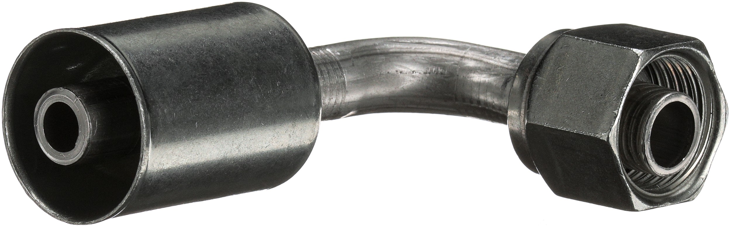 Gates G455921212 Female SAE Tube O-Ring Nut Swivel - 90 Bent Tube - Aluminum (PolarSeal ACA)