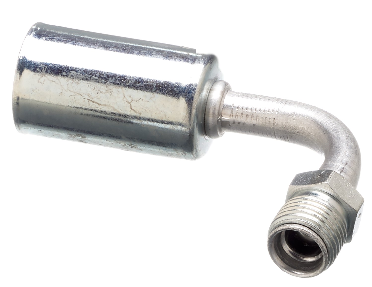 Gates G455990808 Male Inverted O-Ring - 90 Bent Tube - Aluminum (PolarSeal ACA)