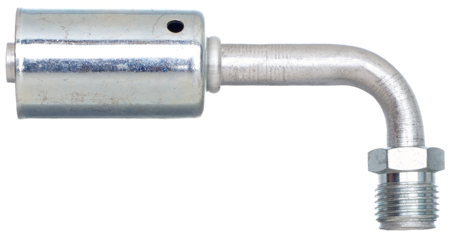 Gates G455990808 Male Inverted O-Ring - 90 Bent Tube - Aluminum (PolarSeal ACA) - Image 2