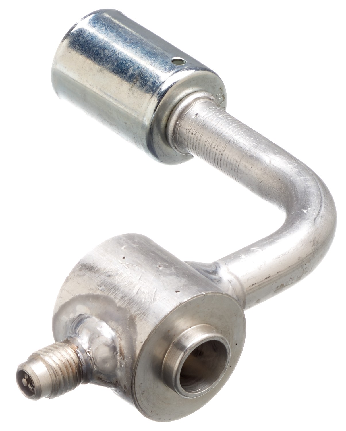 Gates G459621008 Compressor Block-Single Reverse w/Switch or Service Port-90 Bent Tube-Aluminum - Image 2