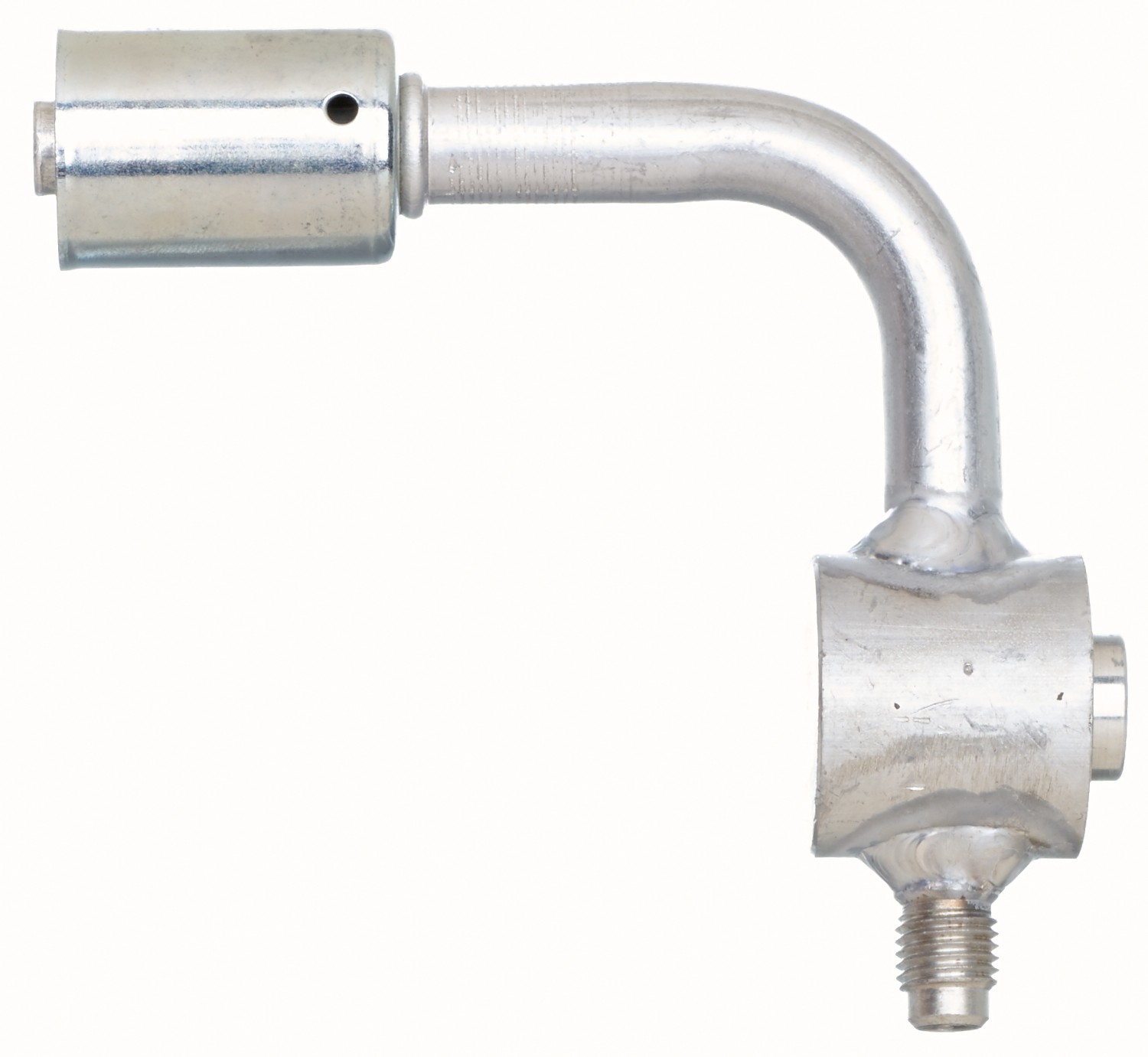 Gates G459621008 Compressor Block-Single Reverse w/Switch or Service Port-90 Bent Tube-Aluminum