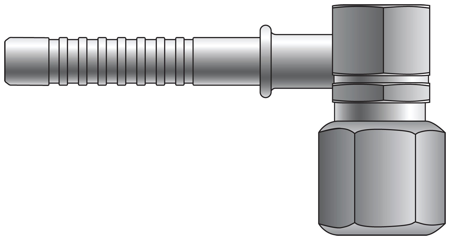 Gates G46511-1010 Male Flareless Assembly - 90 Bent Tube (PolarSeal II ACC) - Image 2