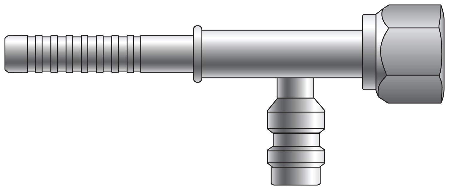 Gates G46588-0808H Straight Female O-Ring (FOR) with Switch or Service Port (PolarSeal II ACC) - Image 2