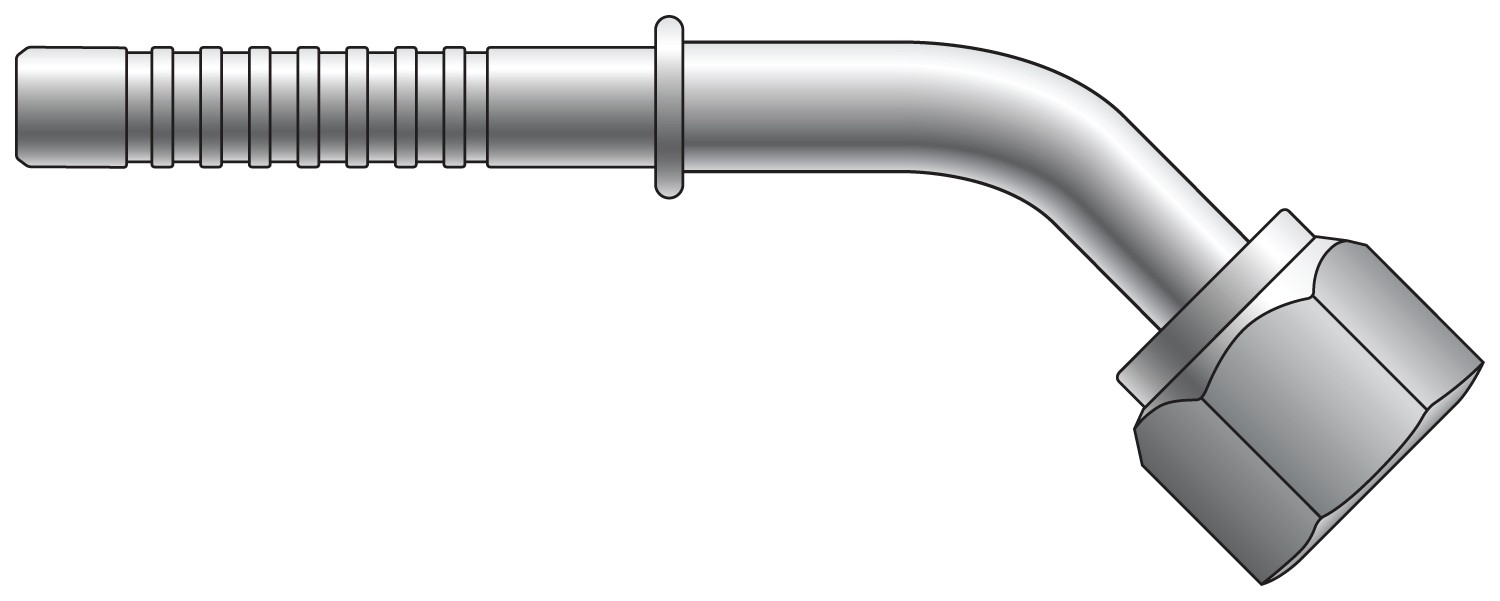 Gates G46591-1210 Female O-Ring (FOR) - 45 Bent Tube (PolarSeal II ACC) - Image 3