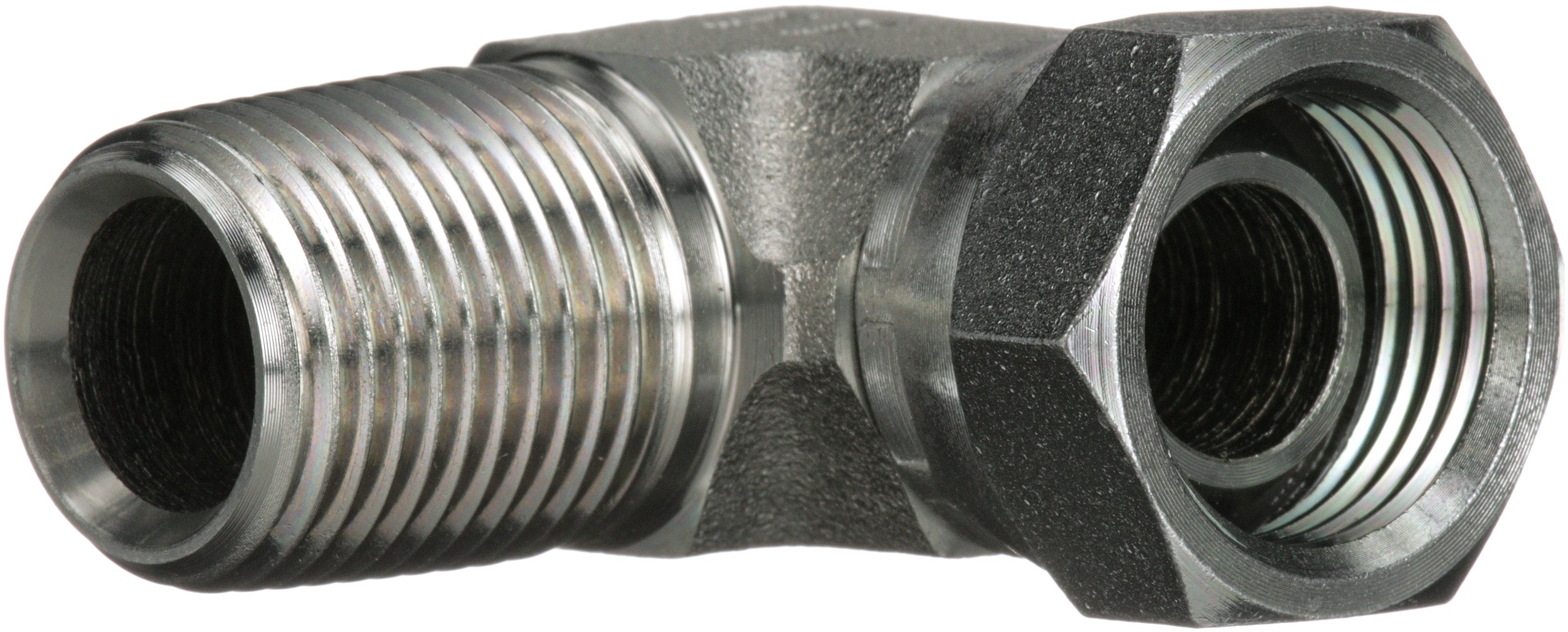 Gates G601440606 Male Pipe NPTF to Female Pipe Swivel NPSM - 90 (SAE to SAE)