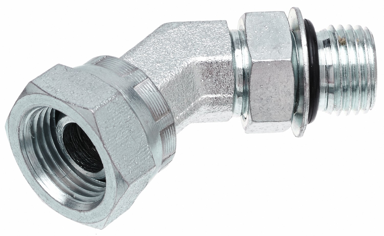 Gates G602870404 Male O-Ring Boss to Female Pipe Swivel NPSM - 45 (SAE to SAE)